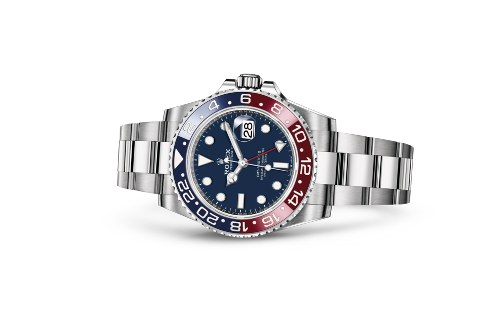 Rolex GMT-Master II Pepsi White Gold Blue Red Ceramic Bezel Oyster Bracelet