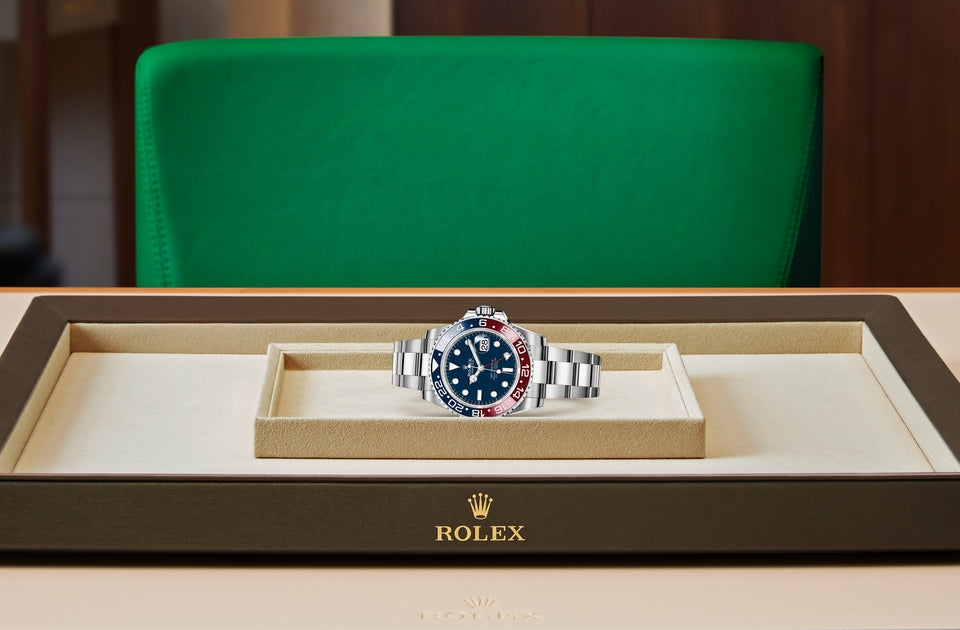 Rolex GMT-Master II Pepsi White Gold Blue Red Ceramic Bezel Oyster Bracelet